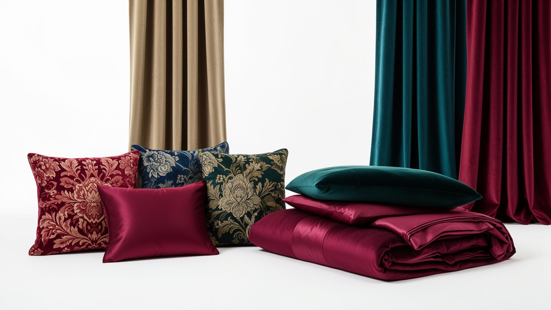 Luxurious Home Textiles Catalog Display